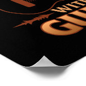 Alter Mann mit Gitarrenmusiker Musiker Gitarre Poster (Ecke)