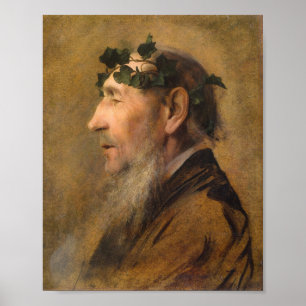 Alter Mann mit Ivy Kraath — Gustav Klimt (1888-189 Poster