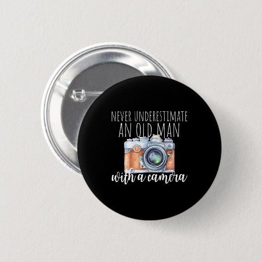 Alter Mann mit Kamera Button (Vorne & Hinten)