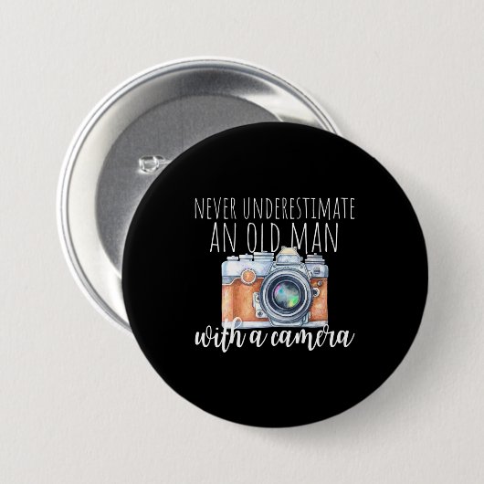 Alter Mann mit Kamera Button (Vorne & Hinten)