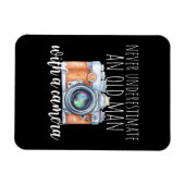 Alter Mann mit Kamera Magnet (Horizontal)