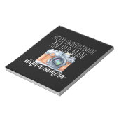 Alter Mann mit Kamera Notizblock (Rotiert)