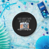 Alter Mann mit Kamera Pappteller (Party)