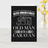 Alter Mann mit Karawane Karte (Gelbe Blume)