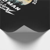 alter Mann mit Mountainbike mtb Geschenkpapier (Ecke)