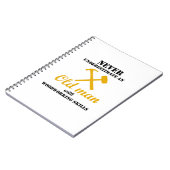 Alter Mann mit Notizblock (Linke Seite)