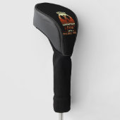 Alter Mann mit Pickleball-Paddel Golf Headcover (angewinkelt)
