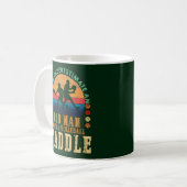 Alter Mann mit Pickleball Paddle bester Geschenk Kaffeetasse (Vorderseite Links)
