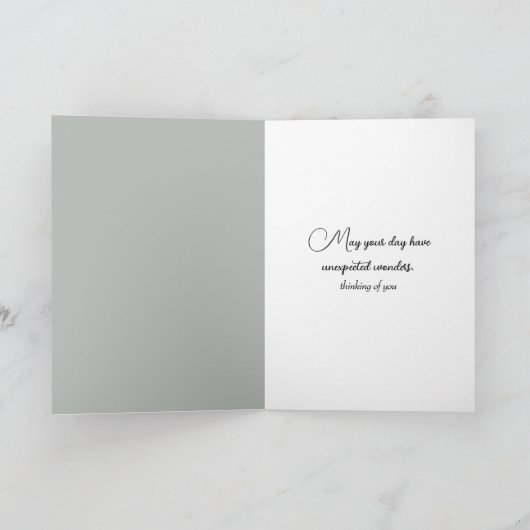 Alter Mann mit Rote Rose Graffiti Karte (Innenseite)