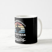 Alter Mann mit Set Drums Funny Geschenk Vater Kaffeetasse (VorderseiteRechts)