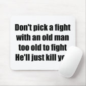 Alter Mann Mousepad (Mit Mouse)