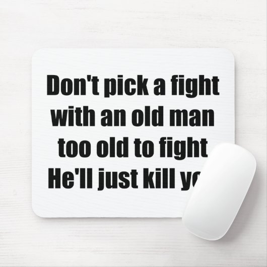 Alter Mann Mousepad (Mit Mouse)