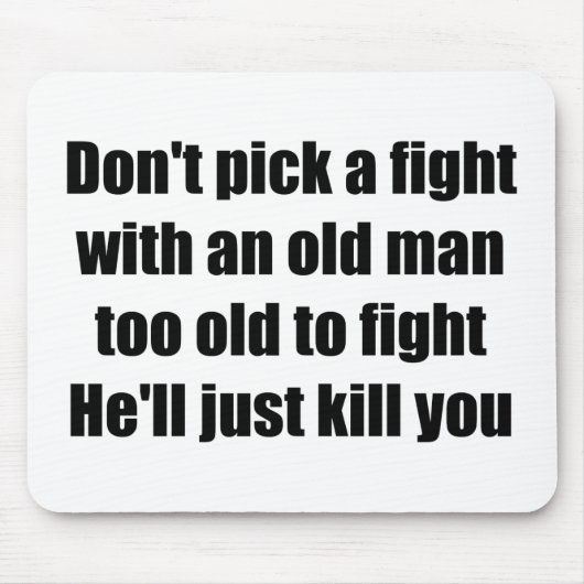 Alter Mann Mousepad (Vorne)