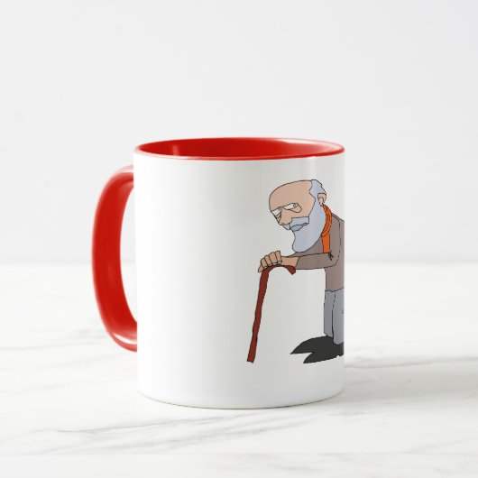 alter Mann mug2 Tasse (Vorderseite Links)