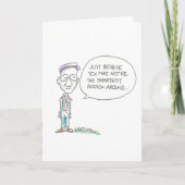 Alter Mann nicht klug Karte (Vorderseite)