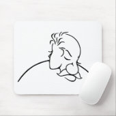 Alter Mann oder junge Dame optische Täuschung Mousepad (Mit Mouse)
