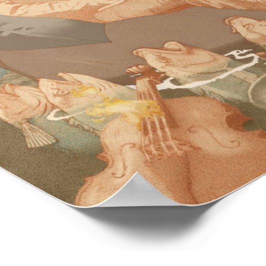 Alter Mann Sinking Schiff Open Sea Nautical Art Poster (Ecke)