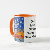 Alter Mann-Trübsinn (Zozobra Tasse (Vorderseite Links)