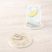 Alter Mann und Wasserskizze von Leonardo da Vinci Untersetzer (Seite)