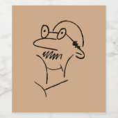 Alter Mann Unglaublich witzig und lustig Weinetikett (Einzelnes Label)