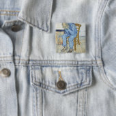 Alter Mann Vincent van Goghs | in der Sorge Button (Beispiel)