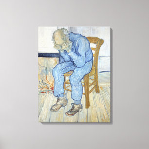 Alter Mann Vincent van Goghs   in der Sorge Leinwanddruck