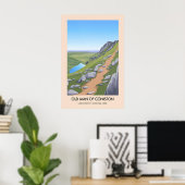 Alter Mann Von Coniston Lake District Reiseplakat Poster (Heimbüro)
