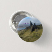Alter Mann von Storr Isle of Skye Button (Vorne & Hinten)