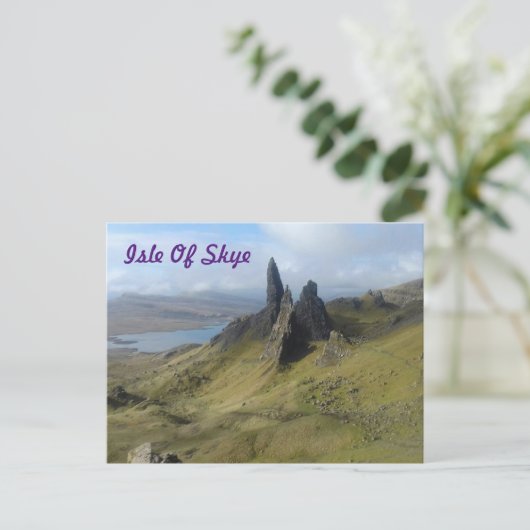 Alter Mann von Storr Isle of Skye Postkarte (Stehend Vorderseite)