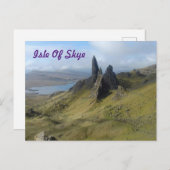 Alter Mann von Storr Isle of Skye Postkarte (Vorne/Hinten)