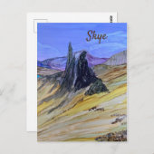 Alter Mann von Storr Skye Postkarte (Vorne/Hinten)