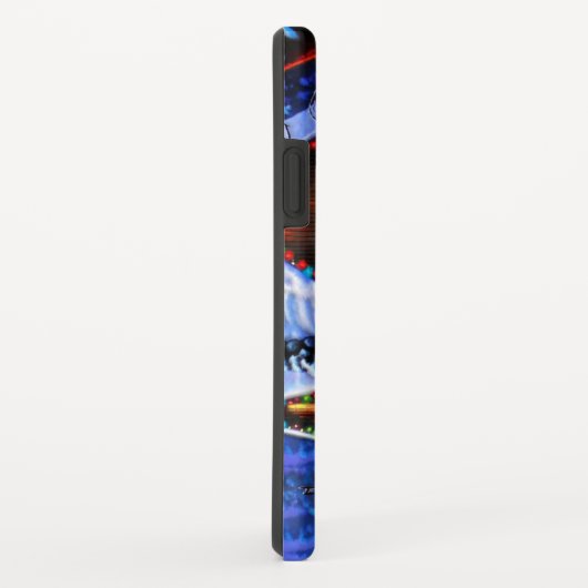 Alter Mann, Weihnachtsmann und Rentier Case-Mate iPhone Hülle (Hinten/Rechts)