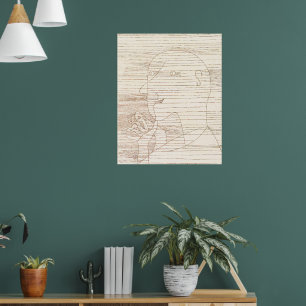 Alter Mann zählt an seinen Fingern, Poster