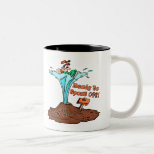 Alter Manns-70. Geburtstags-Geschenke Zweifarbige Tasse