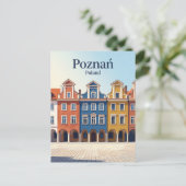 Alter Marktplatz Polen Postkarte (Stehend Vorderseite)