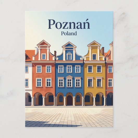 Alter Marktplatz Polen Postkarte (Vorderseite)