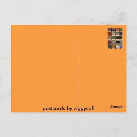 alter Marmor in Schachteln Postkarte (Rückseite)