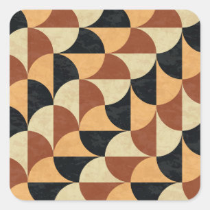 Alter Marmorboden, geometrische nahtlose Textur. Quadratischer Aufkleber