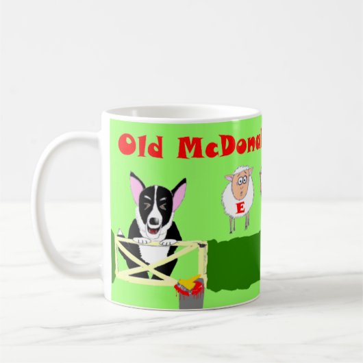 Alter McDonald hatte einen Bauernhof Kaffeetasse (Links)