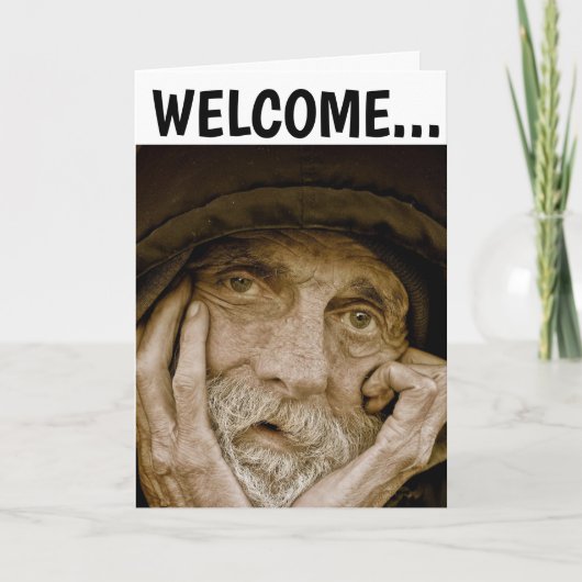 ALTER MENSCHENGEBURTSTAG ÜBER DER HILL Grußkarte Karte (Vorderseite)