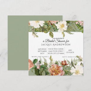 Alter mit rosafarbenem Rosa Elfenbein Rose Blumenk Einladung