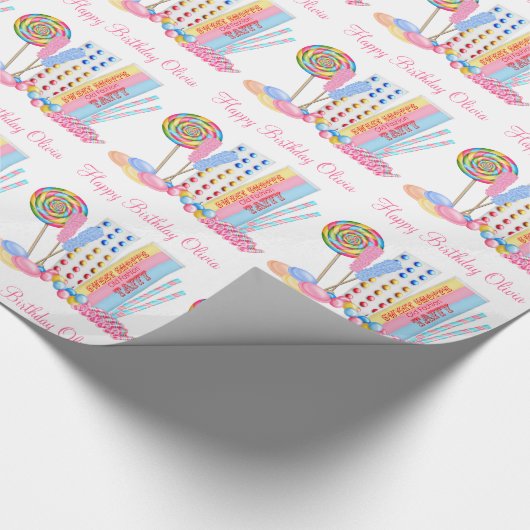 Alter Mode-BonbonShoppe Geschenkpapier (Ecke)