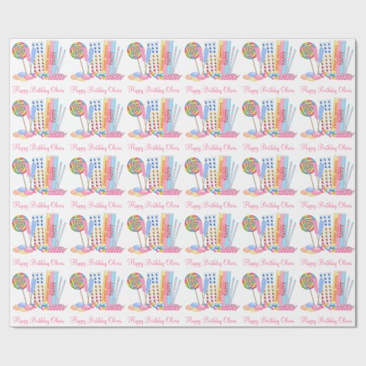 Alter Mode-BonbonShoppe Geschenkpapier (Flach)