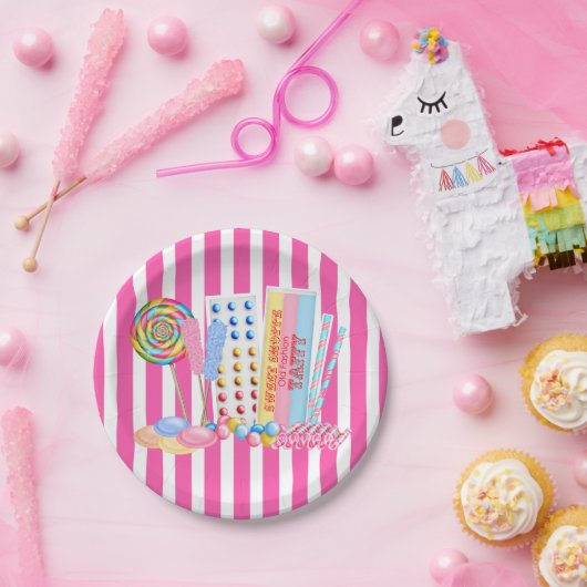 Alter Mode-Süßigkeits-Pappteller Pappteller (Party)