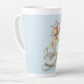 Alter, moderner Eis-Skate Personalisiert Milchtasse (Linke Ecke)