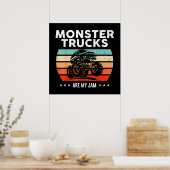 Alter Monstertruck Poster (Küche)
