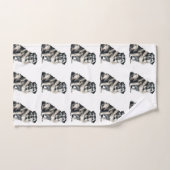 Alter Mops Badhandtuch Set (Handtuch)