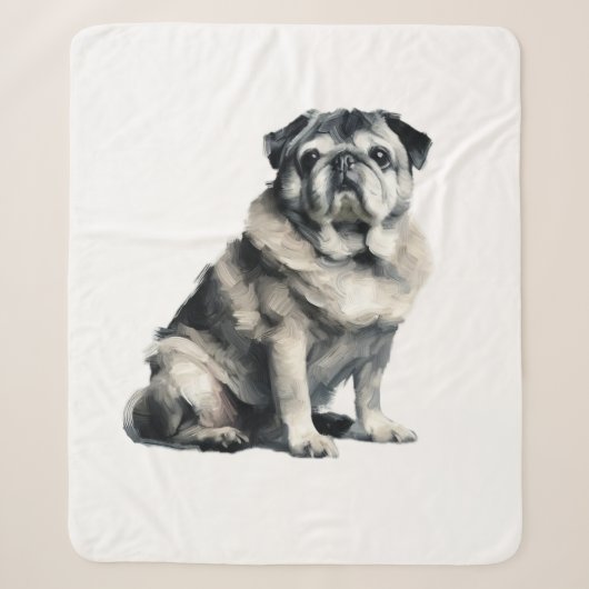 Alter Mops Sherpadecke (Vorderseite)