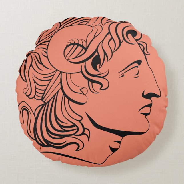 alter Münzkissen Rundes Kissen (Vorderseite)