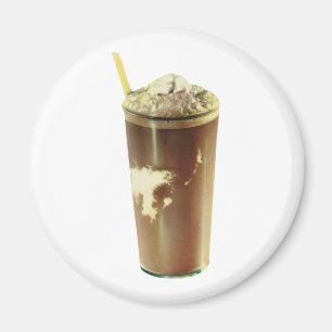 Alter Nachtisch, Schokoladen-Shake und Schlagsahne Magnet